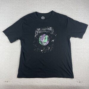 Grateful Dead merch Retro Graphic T-Shirt Black Adult Size Large Rock